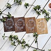 Свадебный салон handmade. Livemaster - original item Wedding invitations made of natural oak!. Handmade.