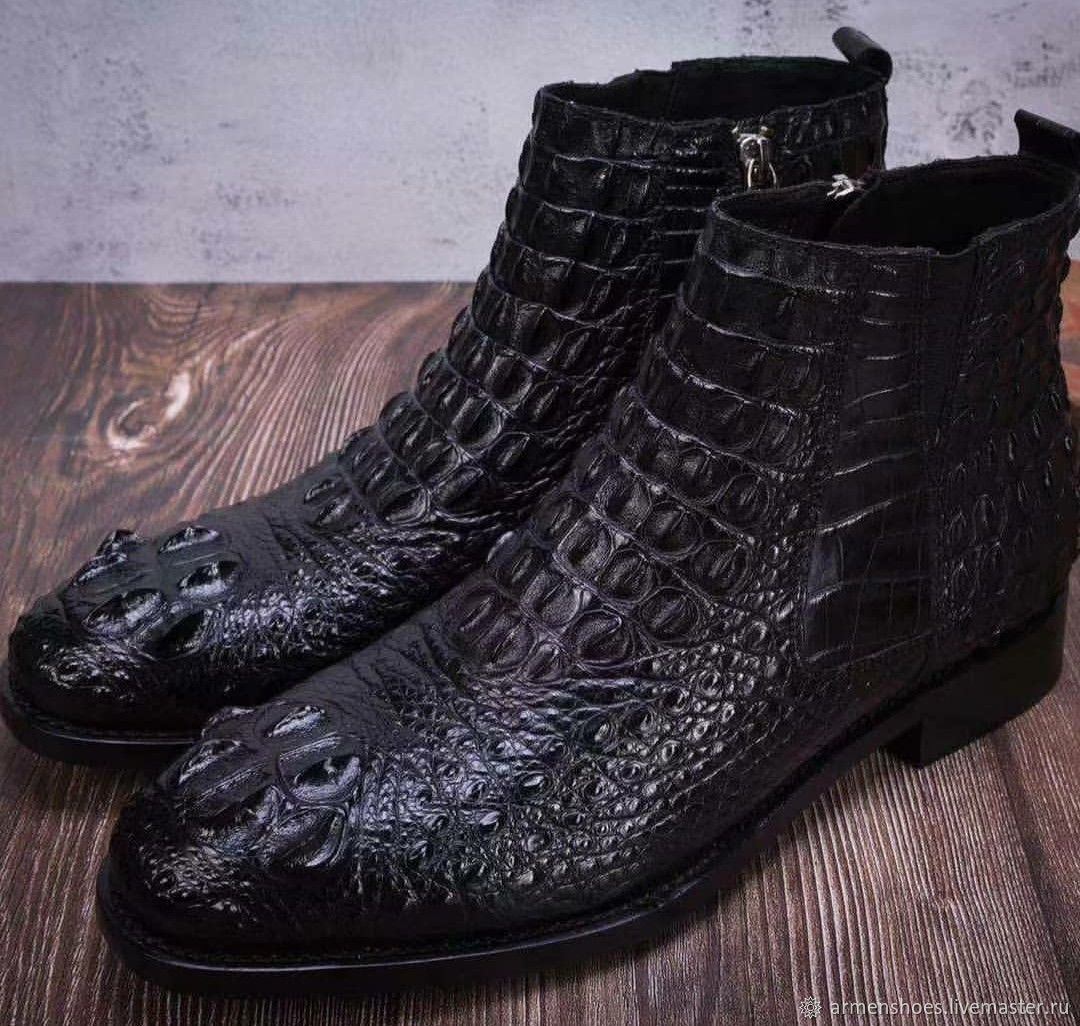 Туфли с крокодила
