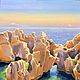 Картина море скалы Морской пейзаж Картина с лодками 50х70 см. Картины. Картины Никитиной Марии. Ярмарка Мастеров.  Фото №6