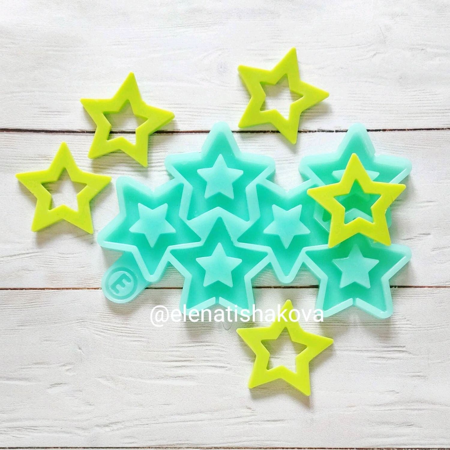 Силиконовая форма молд " звездочки-леденцы" в интернет-магазине на ...