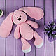  розовый , голубой , бежевый заяц, Мягкие игрушки, Санкт-Петербург,  Фото №1