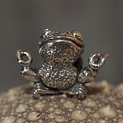 Украшения handmade. Livemaster - original item Meditating frog charm. Handmade.