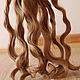 Hair for dolls is natural. ( Amber, the color of raw amber). Doll hair. Hair and everything for dolls. My Livemaster. Фото №4