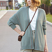 Cashmere sweater with colour block