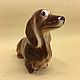 Order Dachshund long-haired porcelain figurine. Veselyj farfor. Livemaster. . Figurines Фото №3