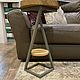 Round side table made of elm slab 'TAM-TAM'. Tables. Mebel na zakaz U.LOFT. My Livemaster. Фото №5