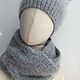 Шапка и снуд из ангоры. Снуды. Lesi_knit. Ярмарка Мастеров.  Фото №4