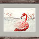 Flamingo watercolor painting. Pictures. Water and Colors. Online shopping on My Livemaster.  Фото №2