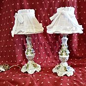 Винтаж handmade. Livemaster - original item Vintage lamps: paired table lamps Capodimonte . Italy 50. Handmade.