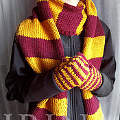 Аксессуары handmade. Livemaster - original item Pure wool set of Harry Potter. Handmade.