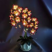 Для дома и интерьера handmade. Livemaster - original item Bouquet-nightlight orchid with 3 branches 