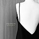 Чёрное платье из 100% шелка в бельевом стиле с открытой спиной, Платья, Москва,  Фото №1