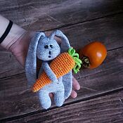 Сувениры и подарки handmade. Livemaster - original item Fun gifts: Hare / rabbit grey, handmade, height 14. Handmade.
