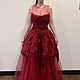  вечернее платье « Lady in red». Платья. Анна Смирнова (embroiderylinen). Ярмарка Мастеров.  Фото №4