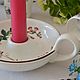 Винтаж: Фарфоровый подсвечник с ручкой. Botanica, Villeroy & Boch. Кухонная утварь винтажная. Винтажная посуда из Германии. Ярмарка Мастеров.  Фото №5