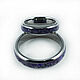 Titanium rings with amethyst semicircular. Rings. asgdesign. Online shopping on My Livemaster.  Фото №2