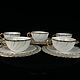 Винтаж: Антикварные чайные трио Sarreguemines Louis XV. Сервизы винтажные. Шепот Старины (shepot-stariny). Ярмарка Мастеров.  Фото №4