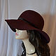 Order Hat Her dark Bardot. Novozhilova Hats. Livemaster. . Hats1 Фото №3