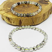 Украшения handmade. Livemaster - original item Set of bracelets made of lodolite Crystal forest Misty forest. Handmade.