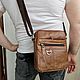 Мужская сумка из натуральной кожи. Сумка через плечо. Camelbags. Интернет-магазин Ярмарка Мастеров.  Фото №2