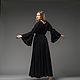  linen combined dress 'Black Swan'. Dresses. viax. My Livemaster. Фото №6
