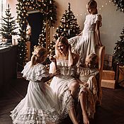 Family look, фотопроект "Август.", платья Бохо, кружево