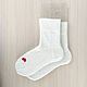 RussianSocks Белые пуховые носки с сердечками женские пух норки. Носки. RussianSocks ВЯЗАНЫЕ НОСКИ ВАРЕЖКИ. Ярмарка Мастеров.  Фото №4