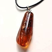 Украшения handmade. Livemaster - original item Amber Amulet pendant made of natural amber Cognac. Handmade.