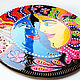 Round modern painting 'Sun and Moon' D 50 cm. Pictures. Art by Tanya Shest. Online shopping on My Livemaster.  Фото №2