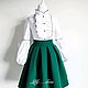 Школьный комплект "Melissa" 3 в 1 Green. Школьная форма. Little___dress. Интернет-магазин Ярмарка Мастеров.  Фото №2