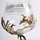 A glass of brandy 'a good catch' Catfish, Wine Glasses, Vacha,  Фото №1