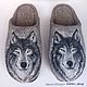Men's sneakers ' Wolves'. Slippers. shkiv. Online shopping on My Livemaster.  Фото №2