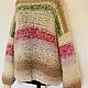 Свитер с капюшоном из альпака в полоску. Свитеры. Wool & Feather. Интернет-магазин Ярмарка Мастеров.  Фото №2