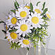 a bouquet of daisies. Flowers polymer clay handmade, Bouquets, Moscow,  Фото №1