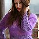 Заказать Свитер из мохера и мериноса. LadyKnitting (Natasha_knitrussia). Ярмарка Мастеров. . Свитеры Фото №3
