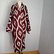 Order Uzbek cotton robe made of ikat. Boho coat, caftan. CH010. businka34. Livemaster. . Robes Фото №3