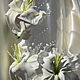 Wedding champagne glasses,Wedding toasting flutes, White Lilies. Wedding glasses. Evgeniya (decor-evgenia). Интернет-магазин Ярмарка Мастеров.  Фото №2