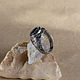 Men's silver ring with hematite 'Nakir'. Rings. Unusual Gemstone Jewelry. My Livemaster. Фото №4