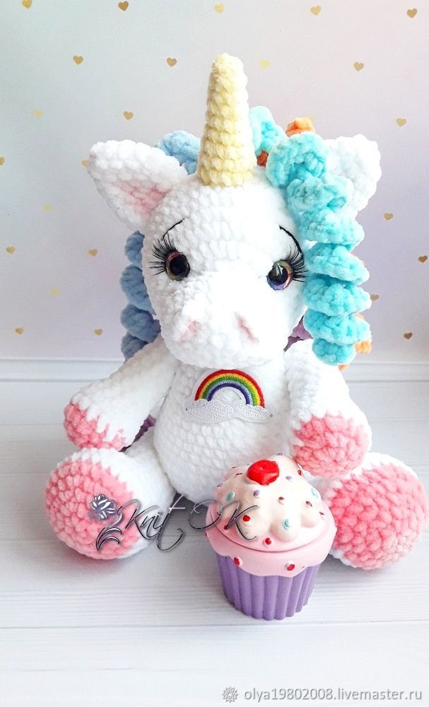 Радужная единорожка в интернет-магазине на Ярмарке Мастеров | Мягкие ...
