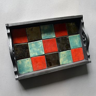 Посуда ручной работы. Ярмарка Мастеров - ручная работа Подносы: "Калейдоскоп". Handmade.