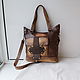Leather bag hand painted. Classic Bag. Innela- авторские кожаные сумки на заказ.. Online shopping on My Livemaster.  Фото №2