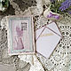 Handmade postcard, PROVENCE style.textile-lace. Cards. svetafka-handmade. Online shopping on My Livemaster.  Фото №2