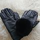 Sheepskin leather gloves for men. Gloves. Warm gift. Online shopping on My Livemaster.  Фото №2