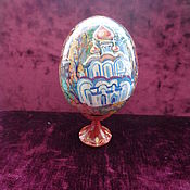 Сувениры и подарки handmade. Livemaster - original item Painting on wood.Egg