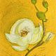 Oil pastel painting with a white magnolia flower 'Southern' 297h420 mm. Pictures. chuvstvo-pozitiva (chuvstvo-pozitiva). My Livemaster. Фото №5