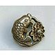 Винтаж: "Ю" Старинная серебряная подвеска. Кулоны винтажные. ANTIQUE_GOLDEN_ROSE. Интернет-магазин Ярмарка Мастеров.  Фото №2