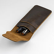 Канцелярские товары handmade. Livemaster - original item Leather case with two handles. Handmade.