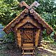 Избушка на курьих ножках. Фигуры садовые. @handmade_wood_decor_23region. Ярмарка Мастеров.  Фото №4