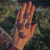Винтаж handmade. Livemaster - original item Vintage Kazakh jewelry sets. Handmade.