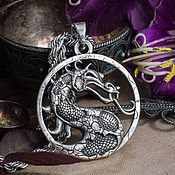 Украшения handmade. Livemaster - original item Mortal Kombat Medallion. Dragon Mortal Kombat brass Nickel silver. Handmade.